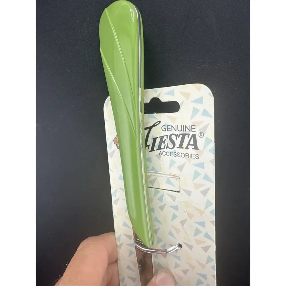 Fiesta Green Solid Serving Spoon 18/8 Stainless Steel New On Card NIP